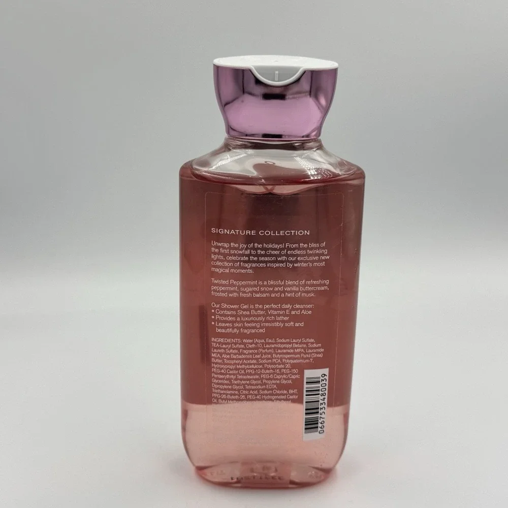 Bath & Body Works TWISTED PEPPERMINT Body‎ Wash Shower Gel Shampoo 10oz NEW